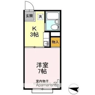 キャッスルハイツ【2階】の間取り