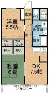 いせき館【3-A号室】の間取り