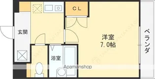 ルビダクオ荒本【2階】の間取り