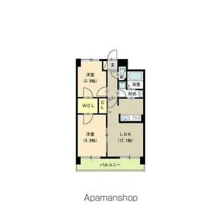 フェリシア鐙【2階】の間取り