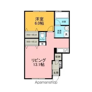 サンシティ浪岡【102号室】の間取り