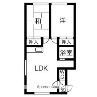 コーポサン【101号室】の間取り