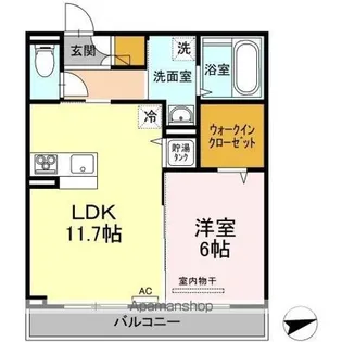 スーペリア ガーデン M A棟【2階】の間取り