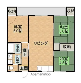 第3コーポ川越【201号室】の間取り