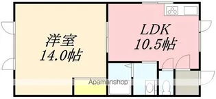 山の手館【201号室】の間取り