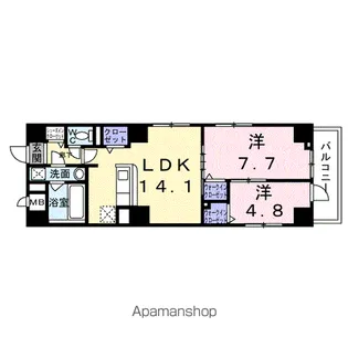 アミュレット本郷【7階】の間取り