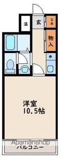 フラット21【2階】の間取り