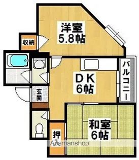 パステル南野【2階】の間取り
