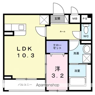 メゾン・ド・K 天神川【2階】の間取り
