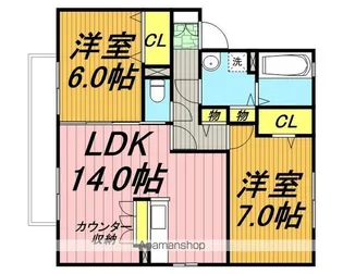 クロノス B【1階】の間取り