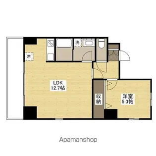 エチュード段原【7階】の間取り