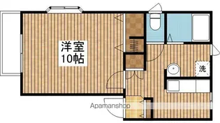 クラウン【B201号室】の間取り