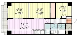 チュリス松山【304号室】の間取り