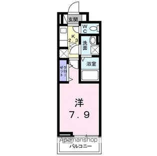 アライブ ジュネス【1階】の間取り