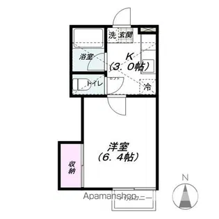 シティハイツローズマリー【203号室】の間取り
