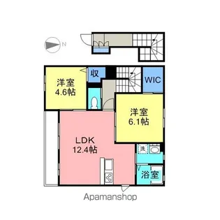 フェリシード【203号室】の間取り
