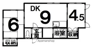 アルカーサル【1階】の間取り
