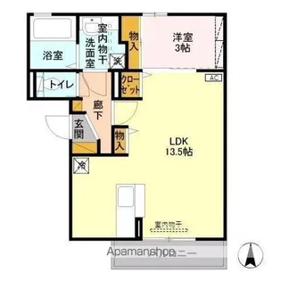 ウェルパレス【3階】の間取り