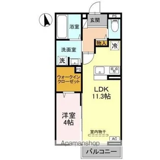 リュミエール太田【2階】の間取り