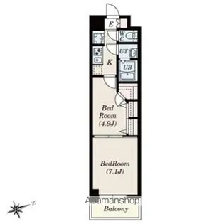 SーRESIDENCE神沢AFFORD【217号室】の間取り