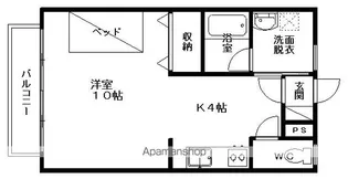 マンション高森B棟【105号室】の間取り