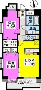 モンテ・オットー西公園【7階】の間取り