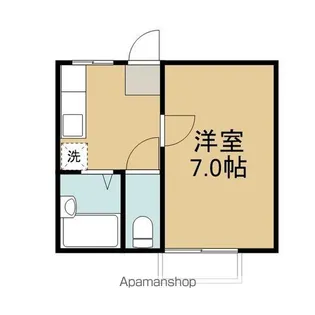 岩手県盛岡市馬場町【アパート】の間取り