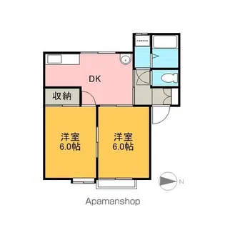 ハイツエクセレントA【1階】の間取り