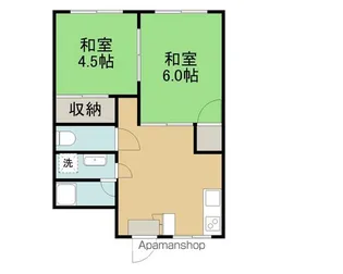 コーポ新町【101号室】の間取り