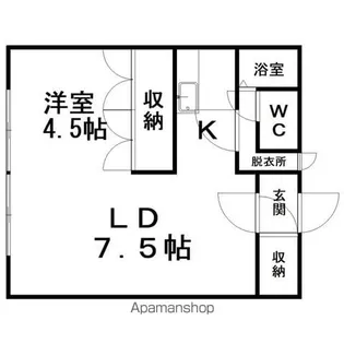 サンライズハイツ(潮見)【2階】の間取り