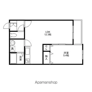 ハートフルマンションVenere Neo【2階】の間取り