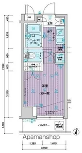 メインステージ飯田橋【902号室号室】の間取り