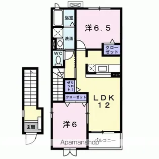 ファミール Ⅱ【2階】の間取り