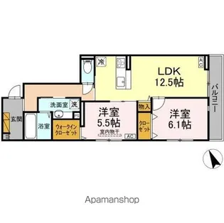 D’S LIEN (ディーズリアン) B【3階】の間取り