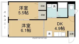 プチあさひ【202号室】の間取り