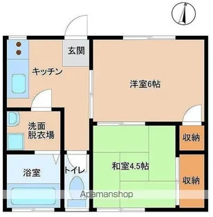 コーポ広信A【103号室】の間取り