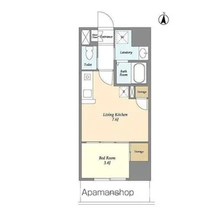 アクシーズタワー川口Ⅷ【3階】の間取り