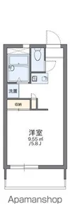 レオパレスラピュタ【2階】の間取り