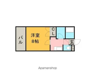 バンベール五条【1階】の間取り