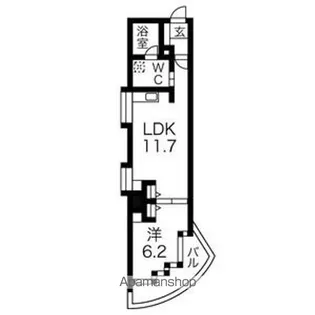 シャトー&ホテル名駅南1ST【6階】の間取り