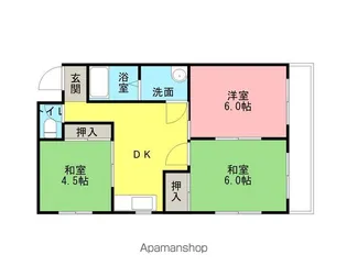 日高マンションⅡ【1-1号室】の間取り