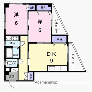 シマダコーポレーション【2階】の間取り