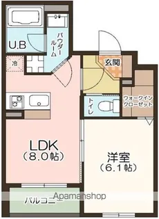 プロティオス汐路【1階】の間取り