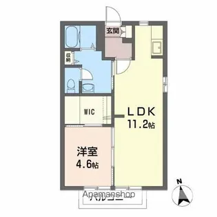 フレックス・カマタB【1階】の間取り