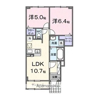 メゾンシャルール【1階】の間取り