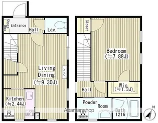 ファレール参宮橋【1階】の間取り