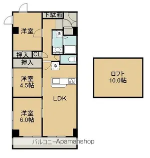 フロンティアビル【301号室】の間取り