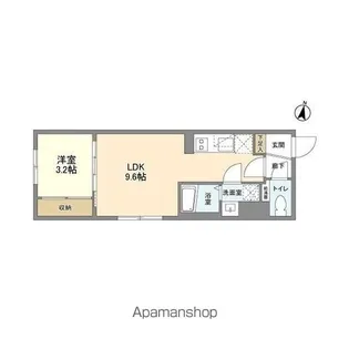 ウェルスクエア西新宿五丁目【5階】の間取り