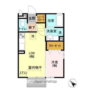 プレシャス前橋 C【2階】の間取り