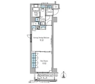 パークアクシス秋葉原【8階】の間取り